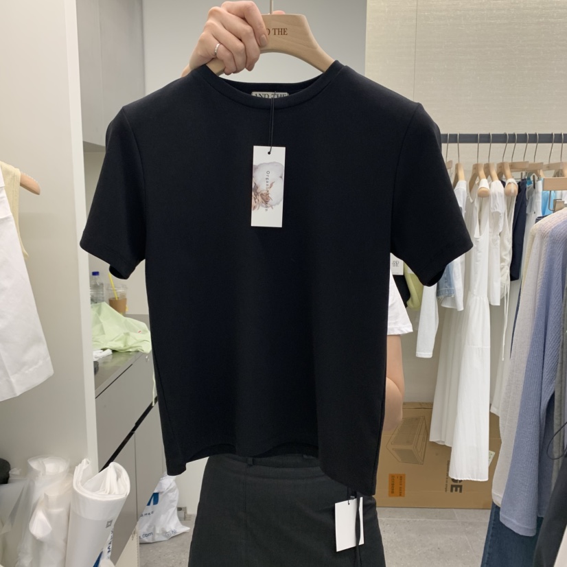 AND THE韓國直郵㊣女裝新品熱賣休閑人氣推薦時尚25春夏T恤AND THET恤圖色4