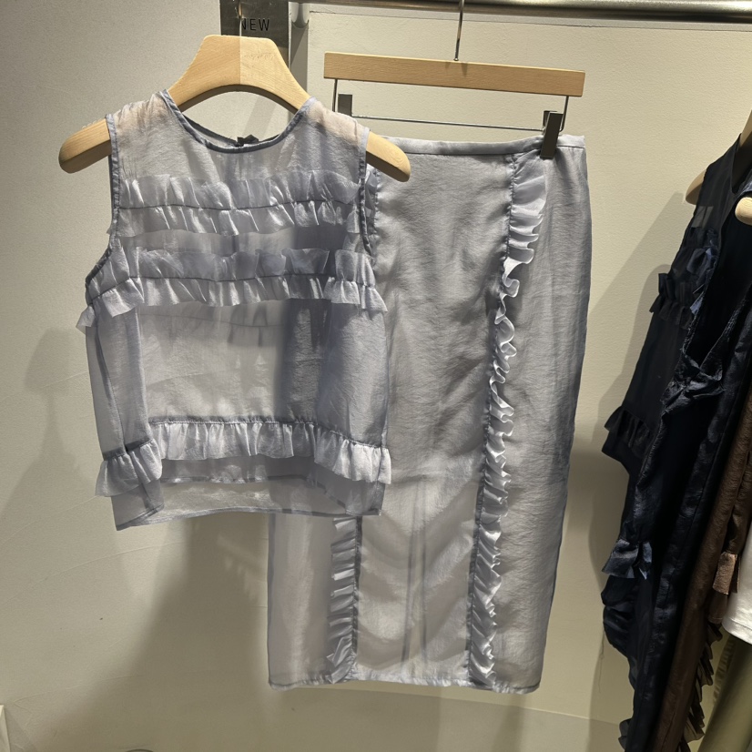 ROOM K-P直郵韓國代購㊣女裝新品熱賣25春夏套裝兩件套套裝ROOM K套裝圖色2