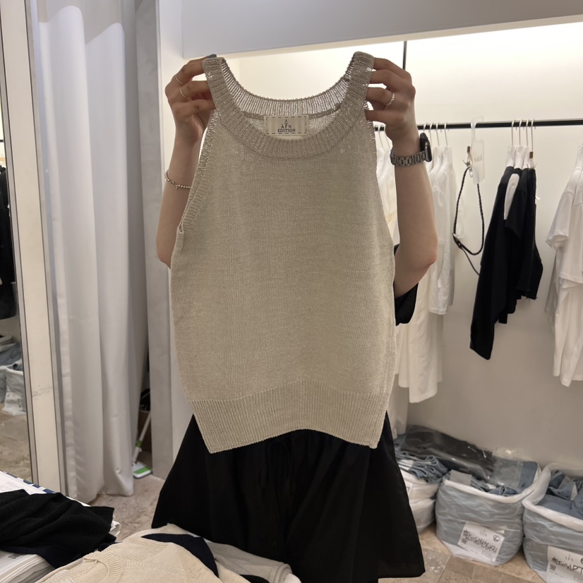 A Flan韓國㊣直郵東大門代購女裝新品人氣休閑時尚吊帶背心AFN/A Flan吊帶/背心圖色4