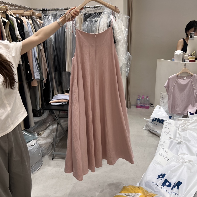 FRE直郵韓國代購㊣女裝新品熱賣推薦人氣休閑25春夏時尚連衣裙FRE連衣裙
