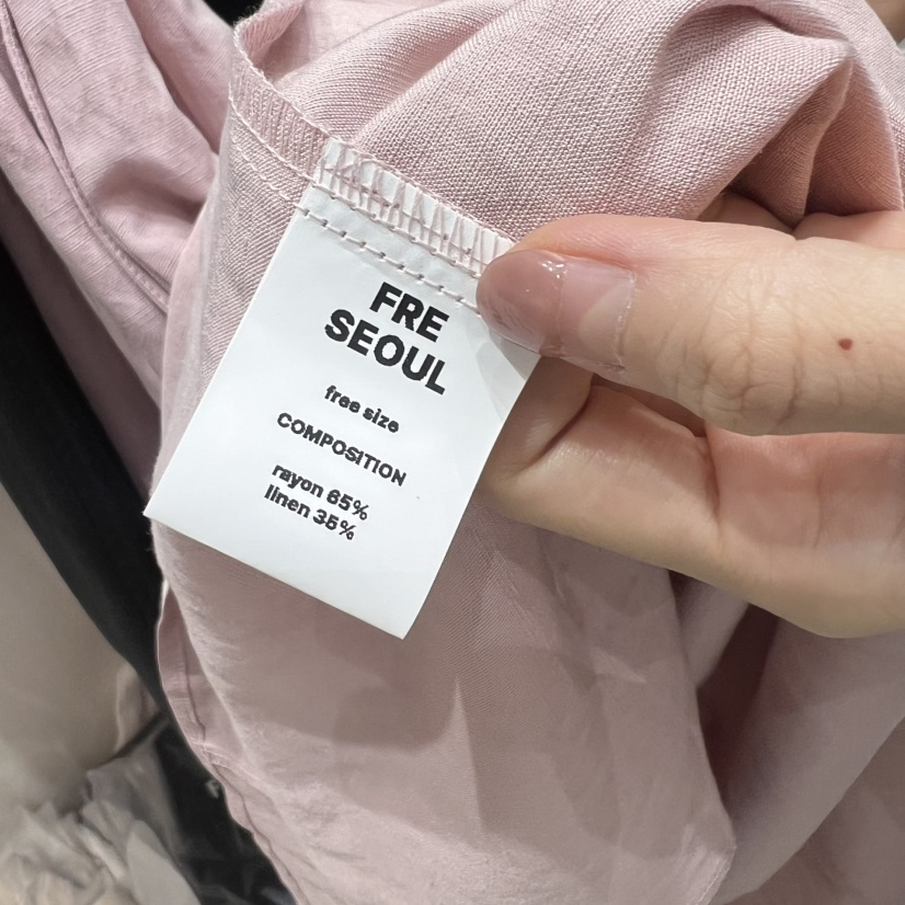 FRE直郵韓國代購㊣女裝新品熱賣推薦人氣休閑25春夏時尚連衣裙FRE連衣裙