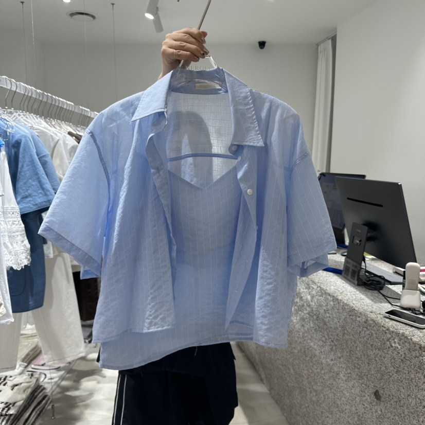 NEROLI 36直郵韓國代購㊣女裝新品熱賣推薦套裝兩件套透視NEROLI 36套裝