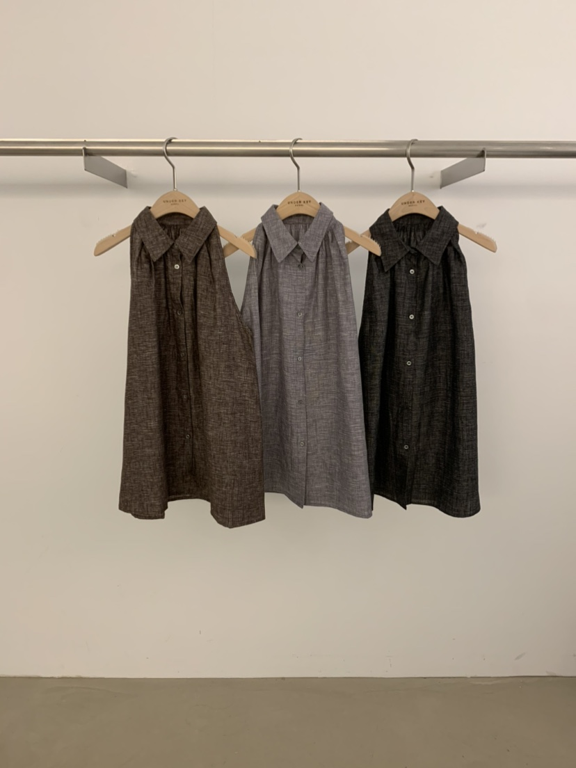 UNDER KEY韓國直郵㊣女裝新品時尚休閑熱賣25春夏吊帶背心UNDER KEY吊帶/背心