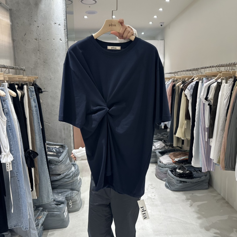 PITA韓國直郵㊣東大門實拍女裝新品推薦休閑時尚25春夏熱賣T恤THE VERLIN/piTaT恤圖色2