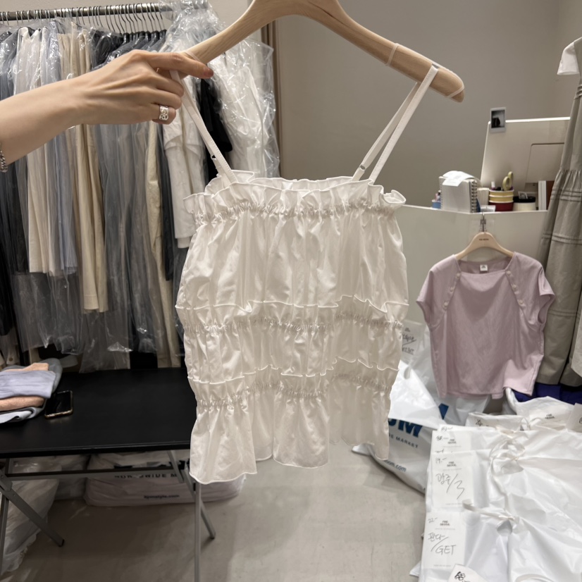 FRE直郵韓國代購㊣女裝新品人氣時尚推薦休閑25春夏吊帶背心FRE吊帶/背心圖色3