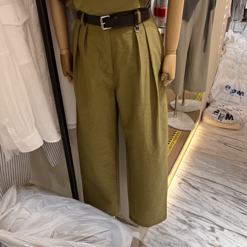 SELF SERVICE韓國㊣直郵東大門代購女裝新品推薦休閑褲不含腰帶SELF SERVICE休閑褲