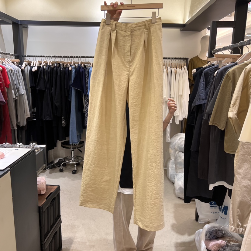 SELF SERVICE韓國㊣直郵東大門代購女裝新品推薦休閑褲不含腰帶SELF SERVICE休閑褲圖色2