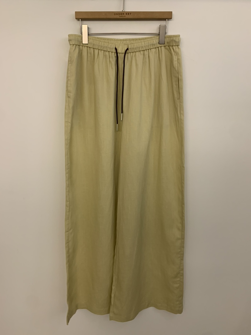 UNDER KEY韓國㊣直郵東大門代購女裝新品25春夏休閑褲亞麻UNDER KEY休閑褲圖色3
