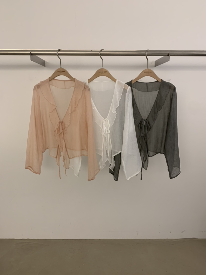 UNDER KEY韓國直郵㊣東大門實拍女裝新品25春夏襯衫蕾絲衫UNDER KEY襯衫/蕾絲衫