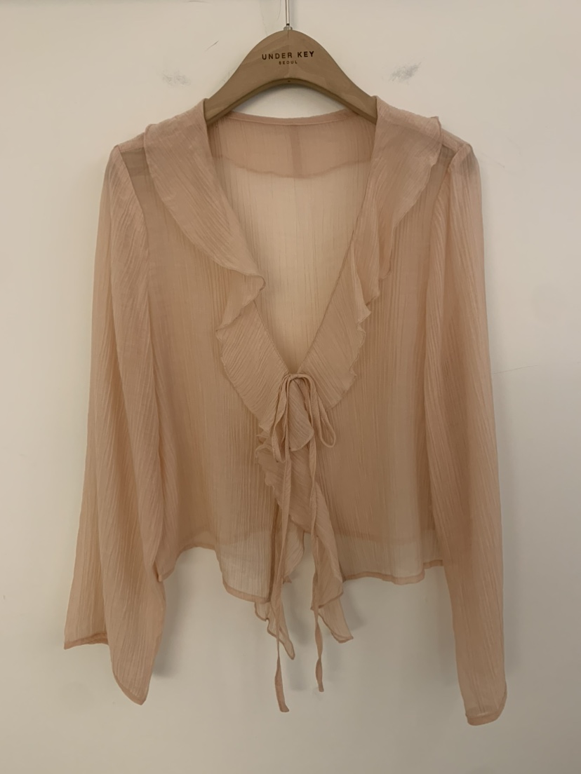 UNDER KEY韓國直郵㊣東大門實拍女裝新品25春夏襯衫蕾絲衫UNDER KEY襯衫/蕾絲衫