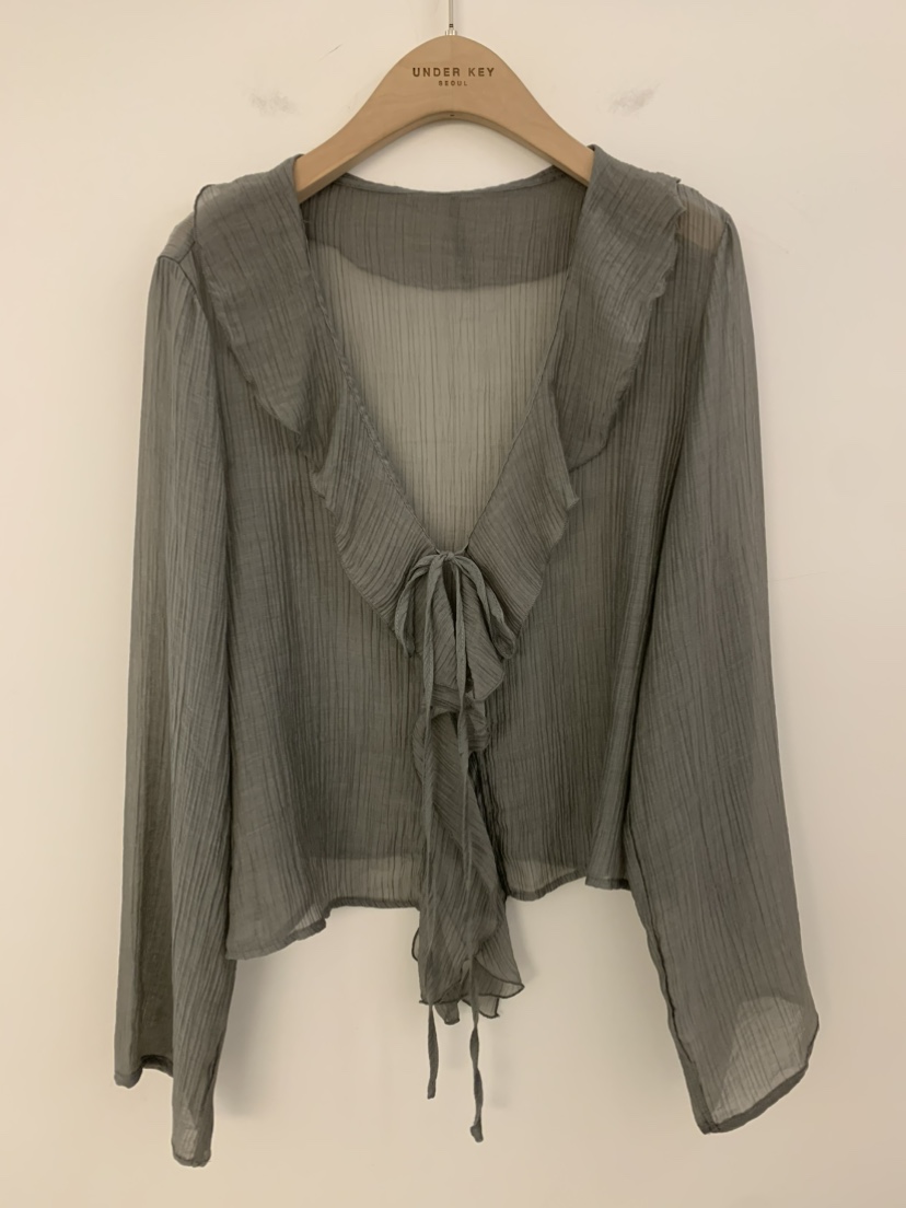 UNDER KEY韓國直郵㊣東大門實拍女裝新品25春夏襯衫蕾絲衫UNDER KEY襯衫/蕾絲衫圖色2