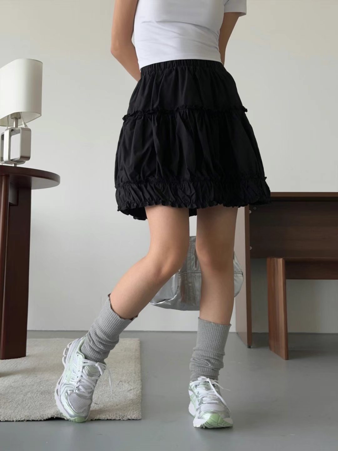 FORUS直郵韓國代購㊣女裝新款推薦25春夏休閑人氣時尚熱賣短裙FORUS短裙
