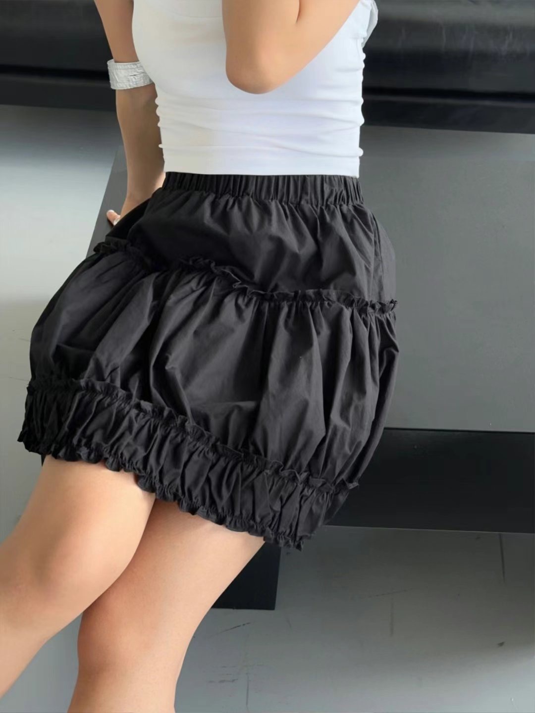 FORUS直郵韓國代購㊣女裝新款推薦25春夏休閑人氣時尚熱賣短裙FORUS短裙
