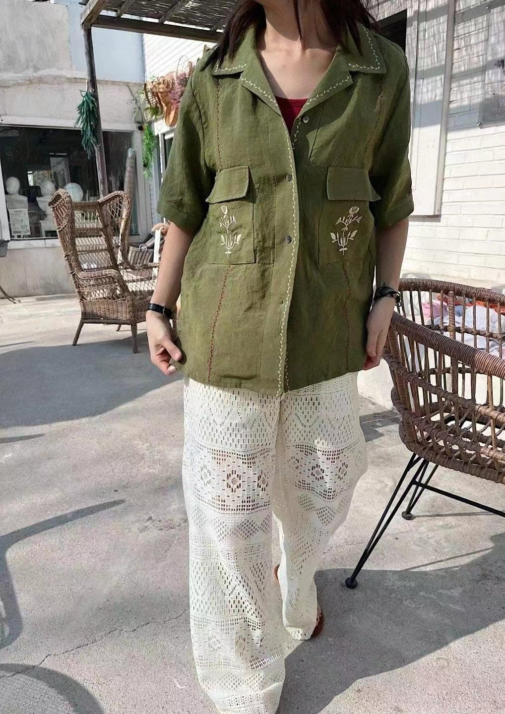 LAGRASS直郵韓國代購㊣女裝新品人氣休閑推薦熱賣休閑褲羊毛LAGRASS休閑褲