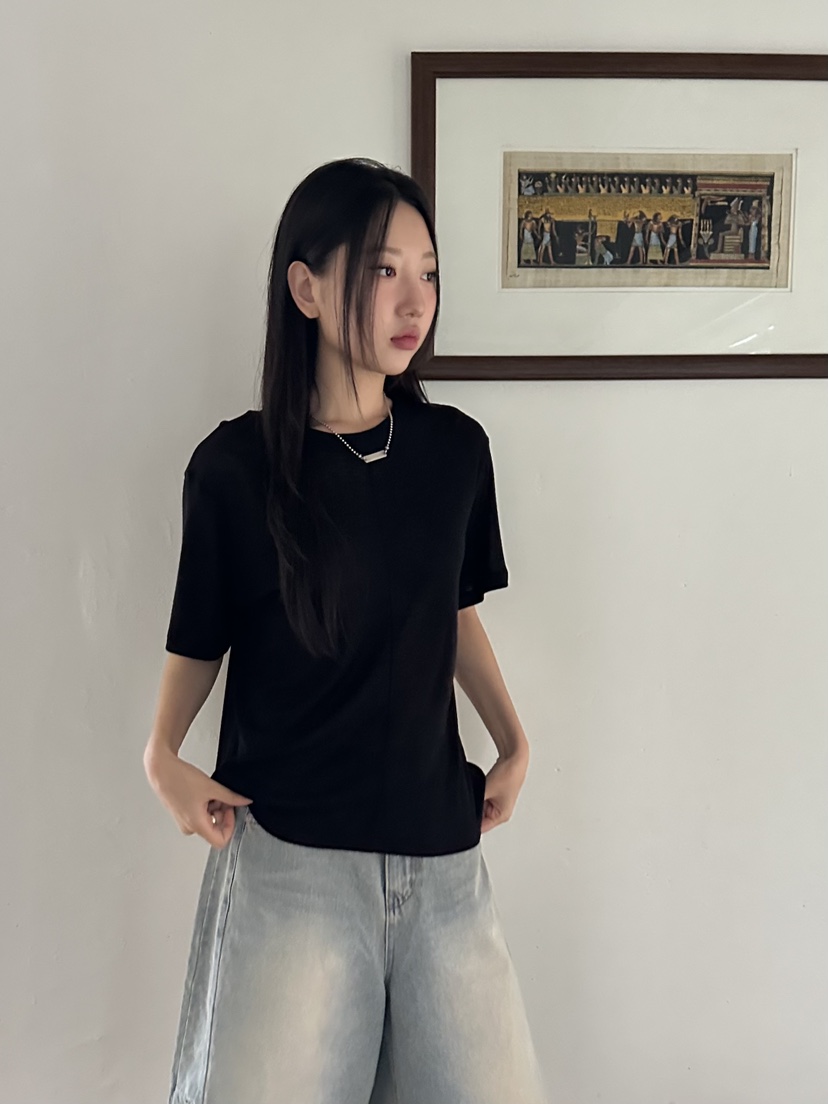 I MFACT韓國直郵女士新品熱賣25春夏人氣推薦時尚真品休閑T恤I MFACTT恤圖色4