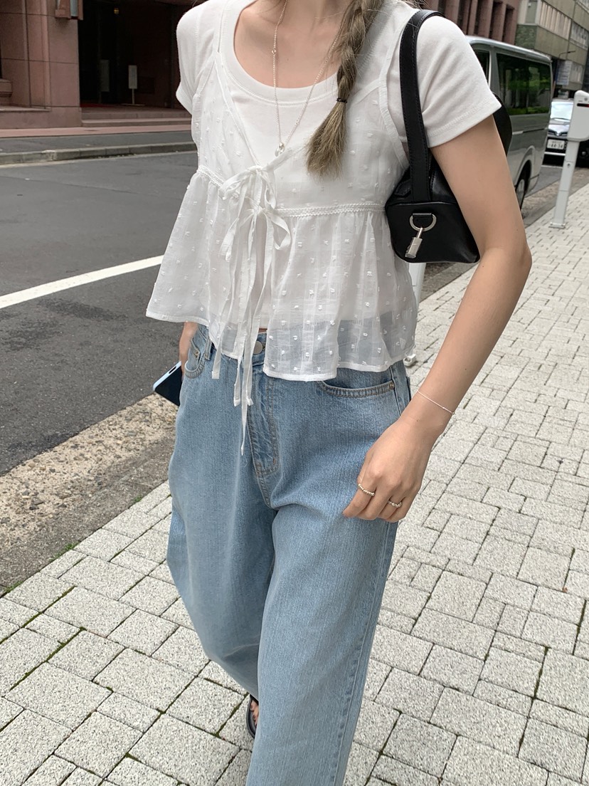 MELLOUNGE-멜라운지-T東大門直郵女裝新款25春夏吊帶背心MELLOUNGE-T吊帶/背心