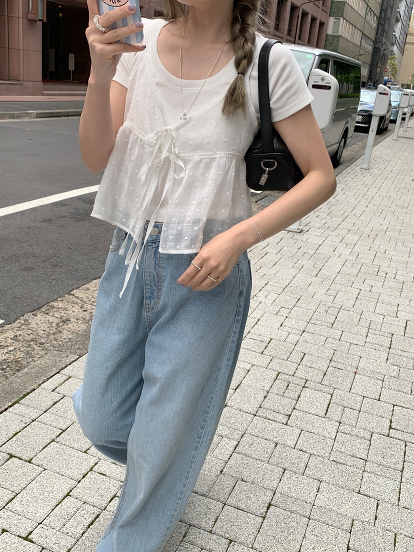 MELLOUNGE-멜라운지-T東大門直郵女裝新款25春夏吊帶背心MELLOUNGE-T吊帶/背心