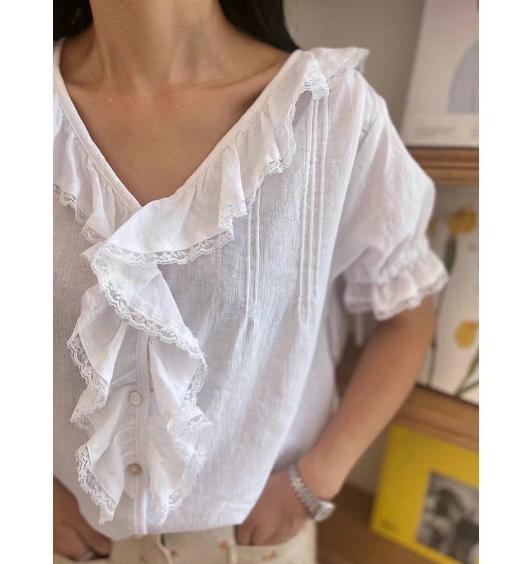 LAGRASS東大門代購女士新品職業熱賣人氣25春夏真品襯衫蕾絲衫LAGRASS襯衫/蕾絲衫
