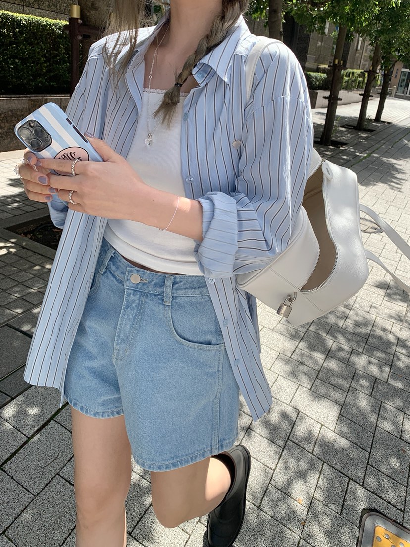 MELLOUNGE-멜라운지-T韓國代購女裝新品休閑熱賣襯衫蕾絲衫MELLOUNGE-T襯衫/蕾絲衫