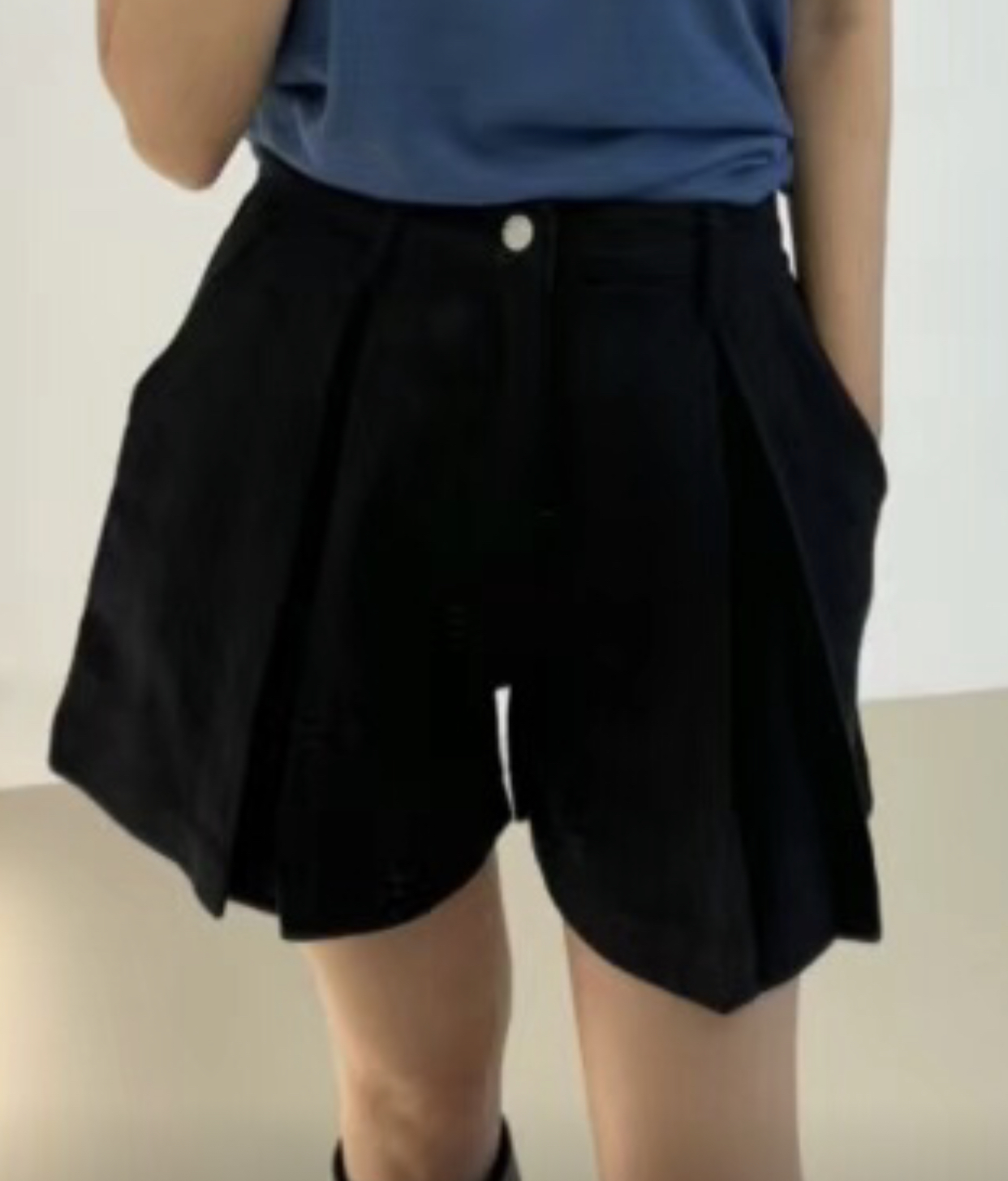 MELLDE韓國代購女士新品休閑人氣推薦真品職業短褲不含腰帶MELLDE短褲圖色3