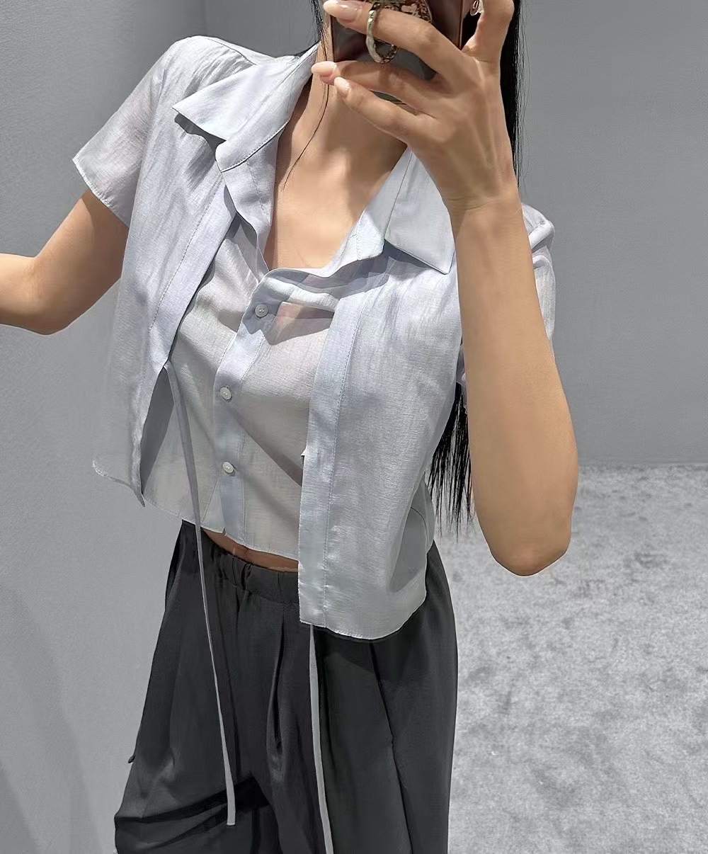 HOPPER/LAY OVER東大門實拍女裝新款人氣熱賣職業襯衫蕾絲衫HOPPER/LAY OVER襯衫/蕾絲衫圖色1