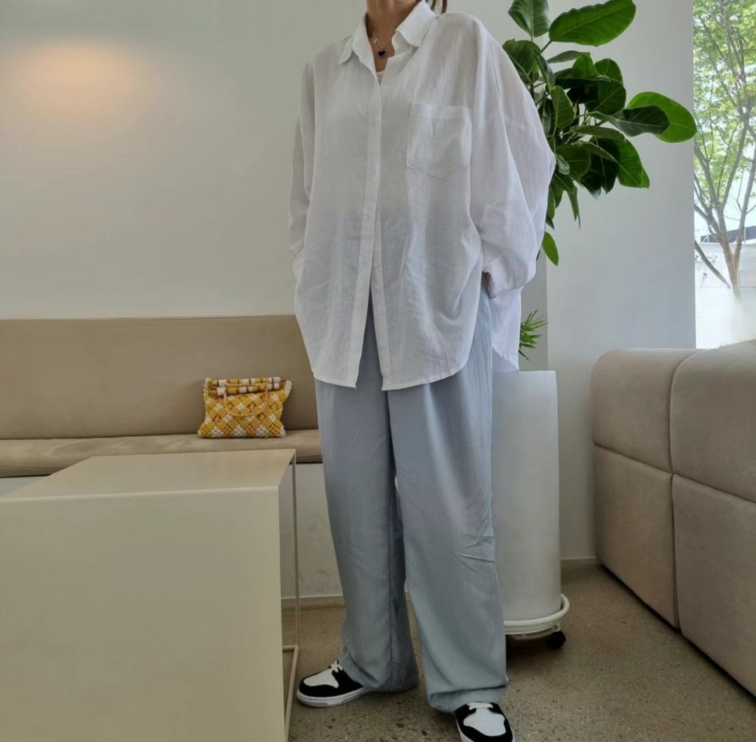SCALE韓國代購女士新品人氣25春夏推薦熱賣休閑真品襯衫蕾絲衫NANDAGIRL襯衫/蕾絲衫