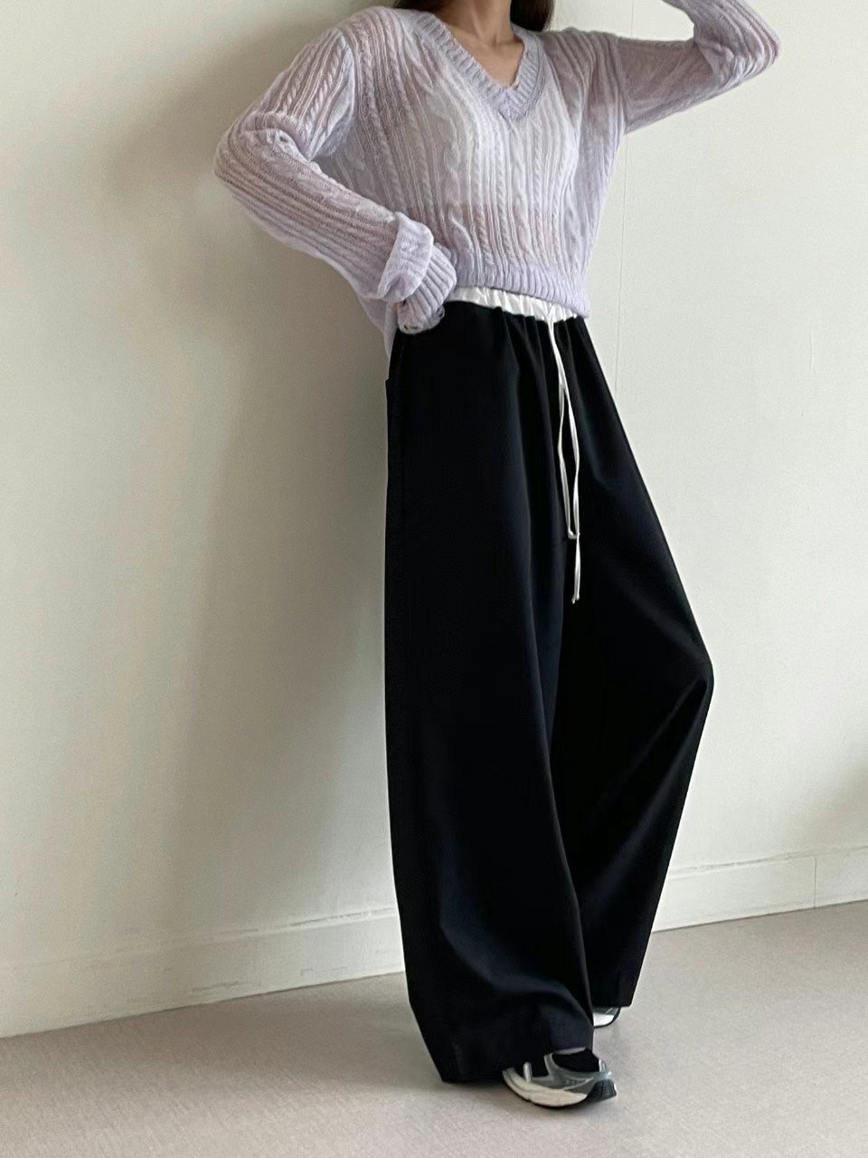 SCALE韓國代購女裝新款休閑25春夏時尚人氣推薦真品熱賣休閑褲NANDAGIRL休閑褲