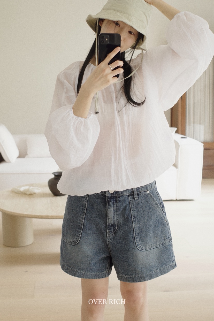 OVER RICH韓國㊣直郵東大門代購女裝新品人氣時尚襯衫蕾絲衫OVER RICH襯衫/蕾絲衫