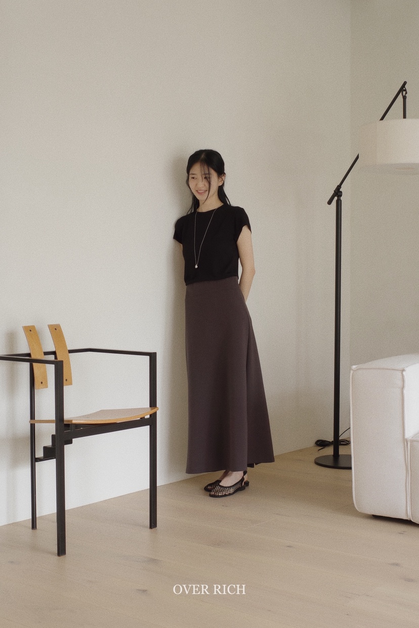 OVER RICH韓國㊣直郵東大門代購女裝新款推薦休閑人氣長裙OVER RICH長裙