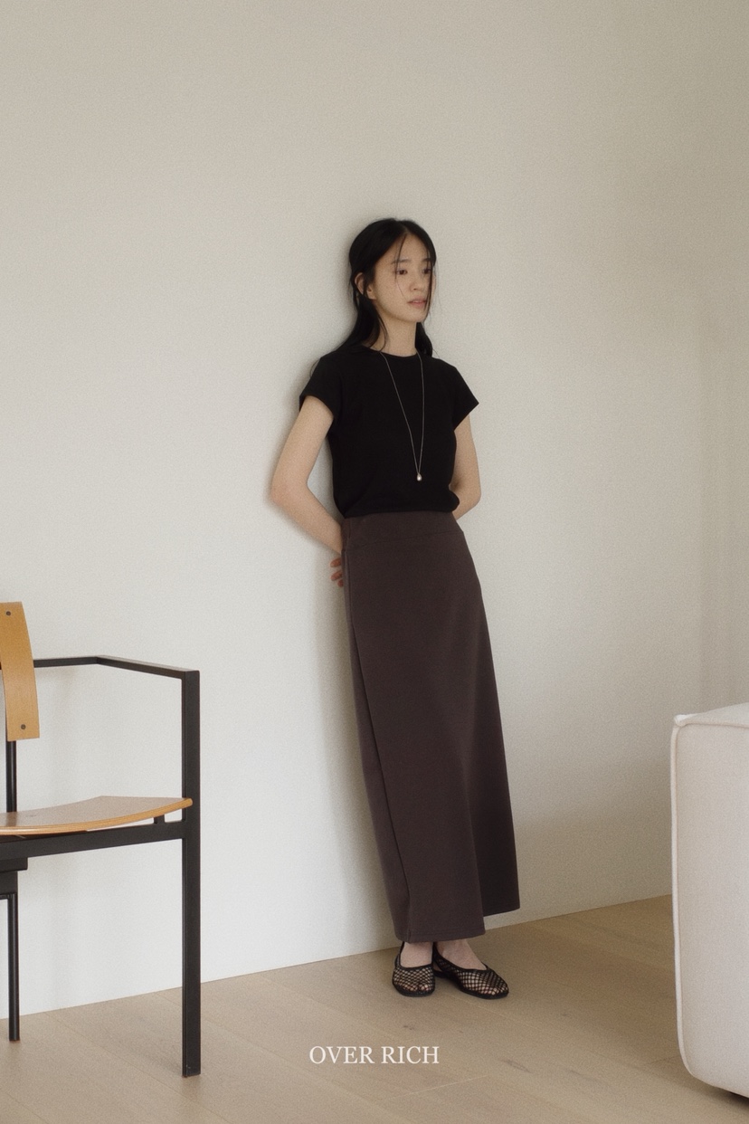 OVER RICH韓國㊣直郵東大門代購女裝新款推薦休閑人氣長裙OVER RICH長裙