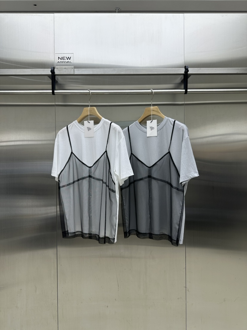 MYDRESS韓國㊣直郵東大門代購女裝新品時尚熱賣25春夏T恤假兩件MYDRESST恤