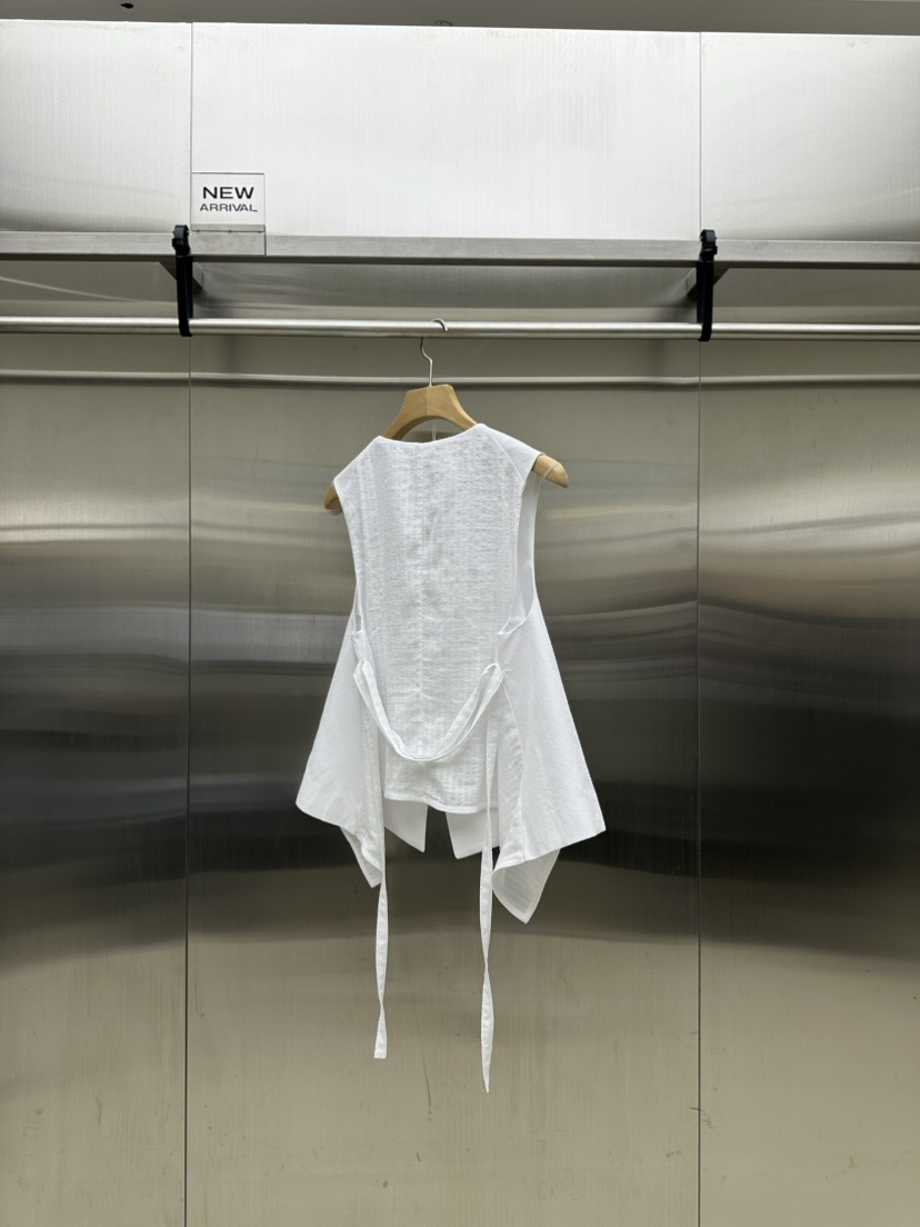 MYDRESS韓國直郵㊣東大門實拍女裝新款休閑熱賣人氣馬甲含腰繩MYDRESS馬甲