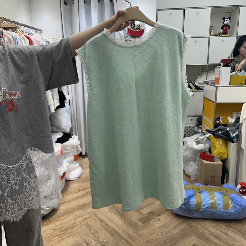 DE LINE直郵韓國代購㊣女裝新款推薦25春夏休閑人氣吊帶背心DE LINE吊帶/背心