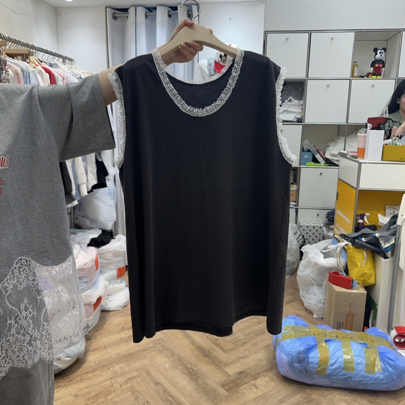 DE LINE直郵韓國代購㊣女裝新款推薦25春夏休閑人氣吊帶背心DE LINE吊帶/背心圖色3