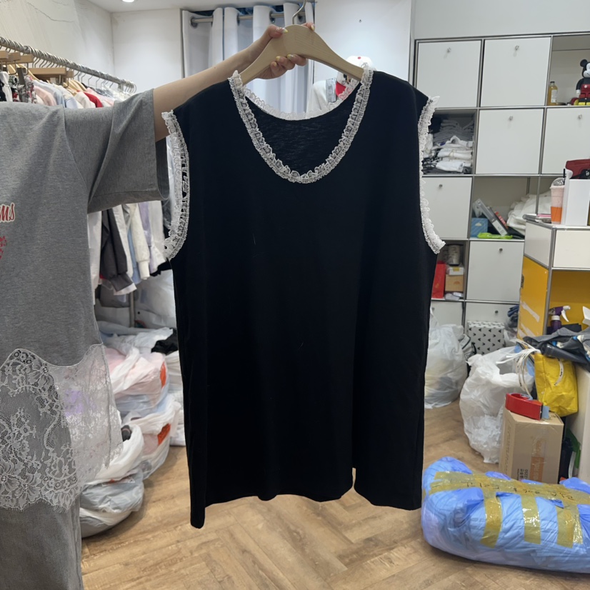 DE LINE直郵韓國代購㊣女裝新款推薦25春夏休閑人氣吊帶背心DE LINE吊帶/背心圖色4