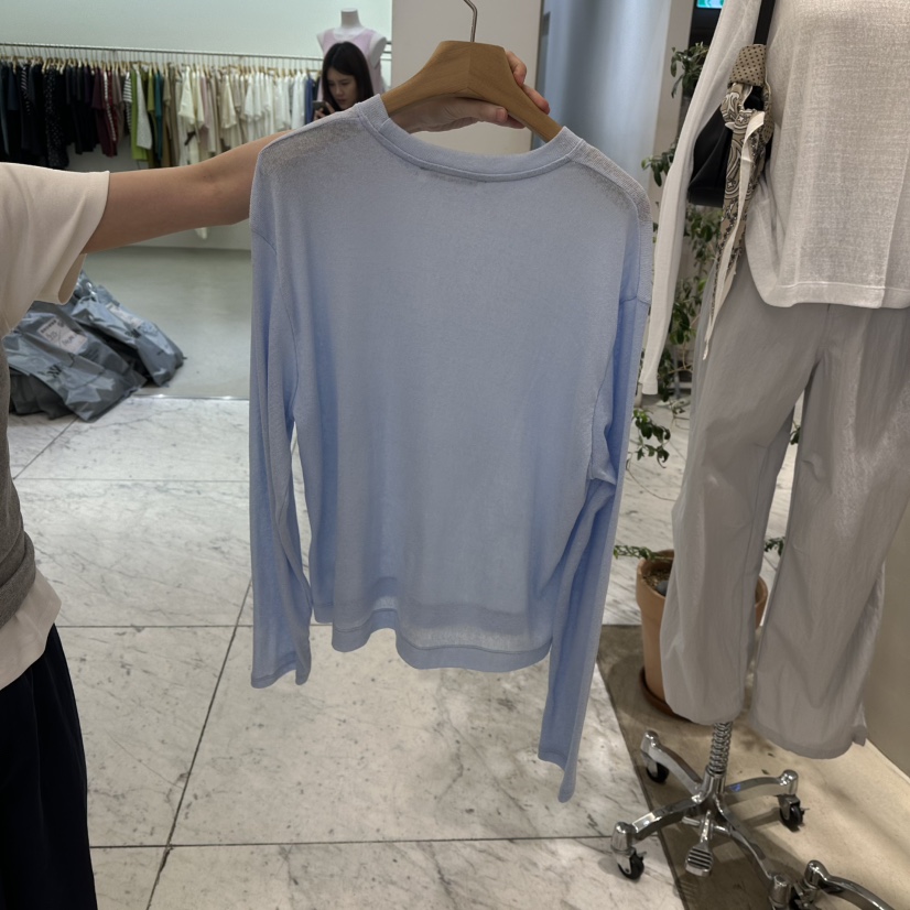 BOUTIQUE SEOUL-P韓國直郵㊣東大門實拍女裝新款時尚長袖T恤But ton/BOUTIQUE SEOUL長袖T恤