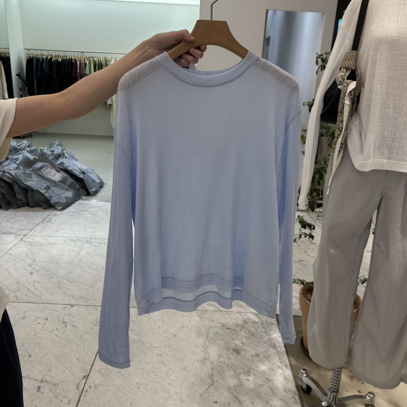 BOUTIQUE SEOUL-P韓國直郵㊣東大門實拍女裝新款時尚長袖T恤But ton/BOUTIQUE SEOUL長袖T恤圖色3
