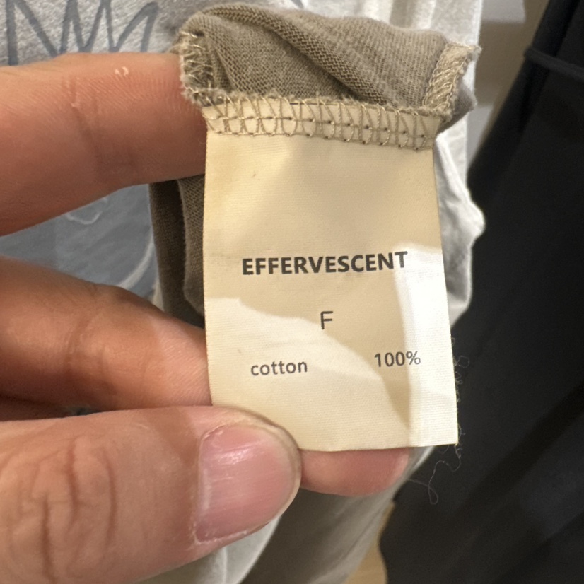 EFFERVESCENT韓國㊣直郵東大門代購女裝新款推薦時尚25春夏T恤evc/effervescentT恤