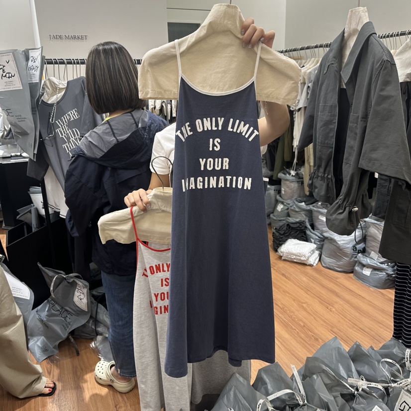 JADEMARKET韓國㊣直郵東大門代購女裝新品熱賣吊帶背心不含腰帶JADE MARKET吊帶/背心圖色2