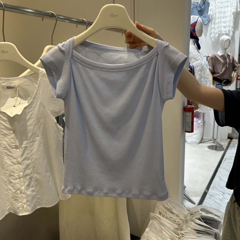 ALTER直郵韓國代購㊣女裝新款熱賣人氣休閑25春夏時尚推薦T恤AlterT恤圖色3