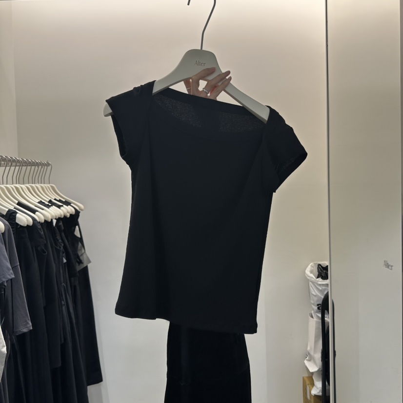 ALTER直郵韓國代購㊣女裝新款熱賣人氣休閑25春夏時尚推薦T恤AlterT恤圖色4