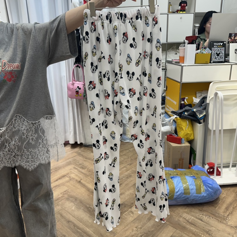 DE LINE韓國㊣直郵東大門代購女裝新品推薦熱賣25春夏休閑褲DE LINE休閑褲
