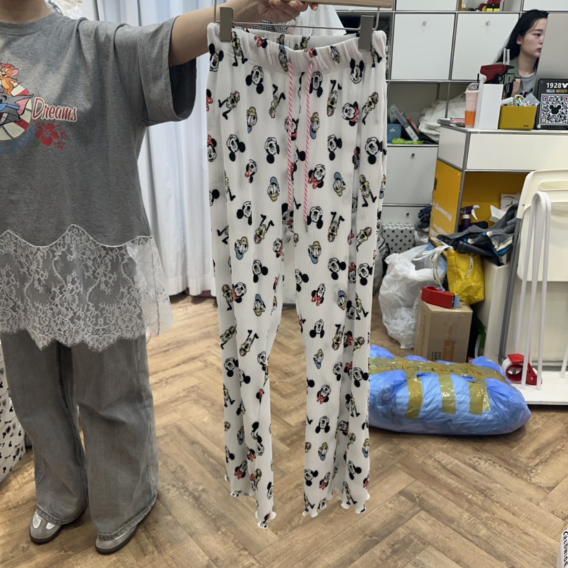 DE LINE韓國㊣直郵東大門代購女裝新品推薦熱賣25春夏休閑褲DE LINE休閑褲