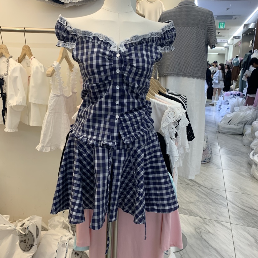 BEEN-A韓國㊣直郵東大門代購女裝新款推薦熱賣25春夏休閑短裙BEEN-A短裙