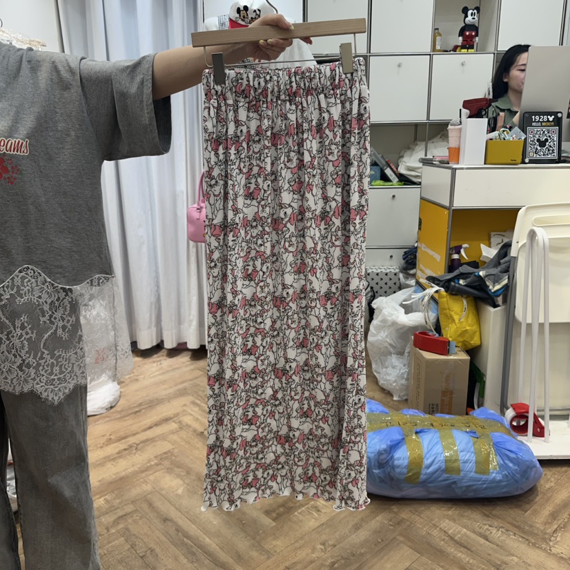 DE LINE韓國直郵㊣東大門實拍女裝新款推薦休閑25春夏長裙DE LINE長裙