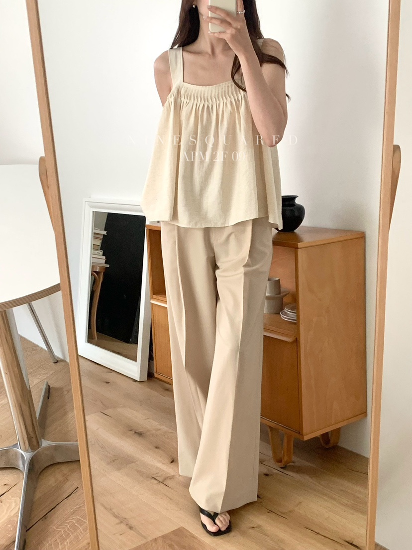 NINESQUARED韓國直郵㊣東大門實拍女裝新品25春夏人氣休閑褲NINESQUARED休閑褲
