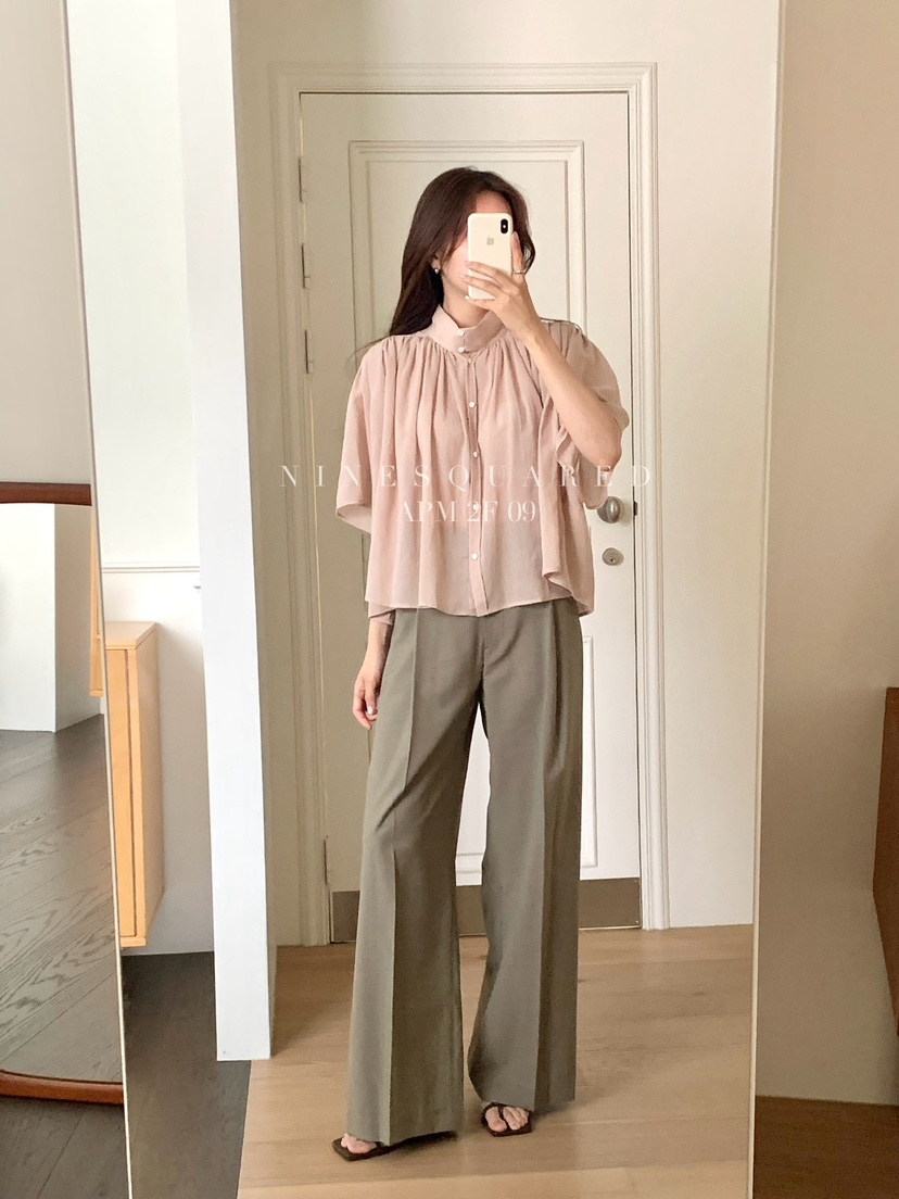 NINESQUARED韓國直郵㊣東大門實拍女裝新品25春夏人氣休閑褲NINESQUARED休閑褲