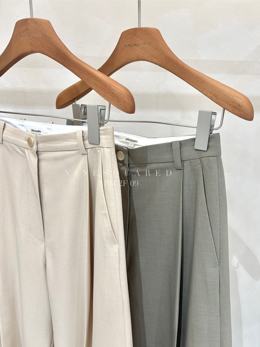 NINESQUARED韓國直郵㊣東大門實拍女裝新品25春夏人氣休閑褲NINESQUARED休閑褲