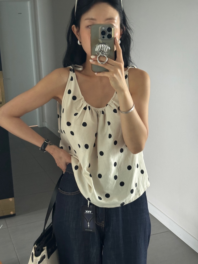 MILUI直郵韓國代購㊣女裝新品25春夏人氣時尚休閑熱賣吊帶背心MILUI吊帶/背心