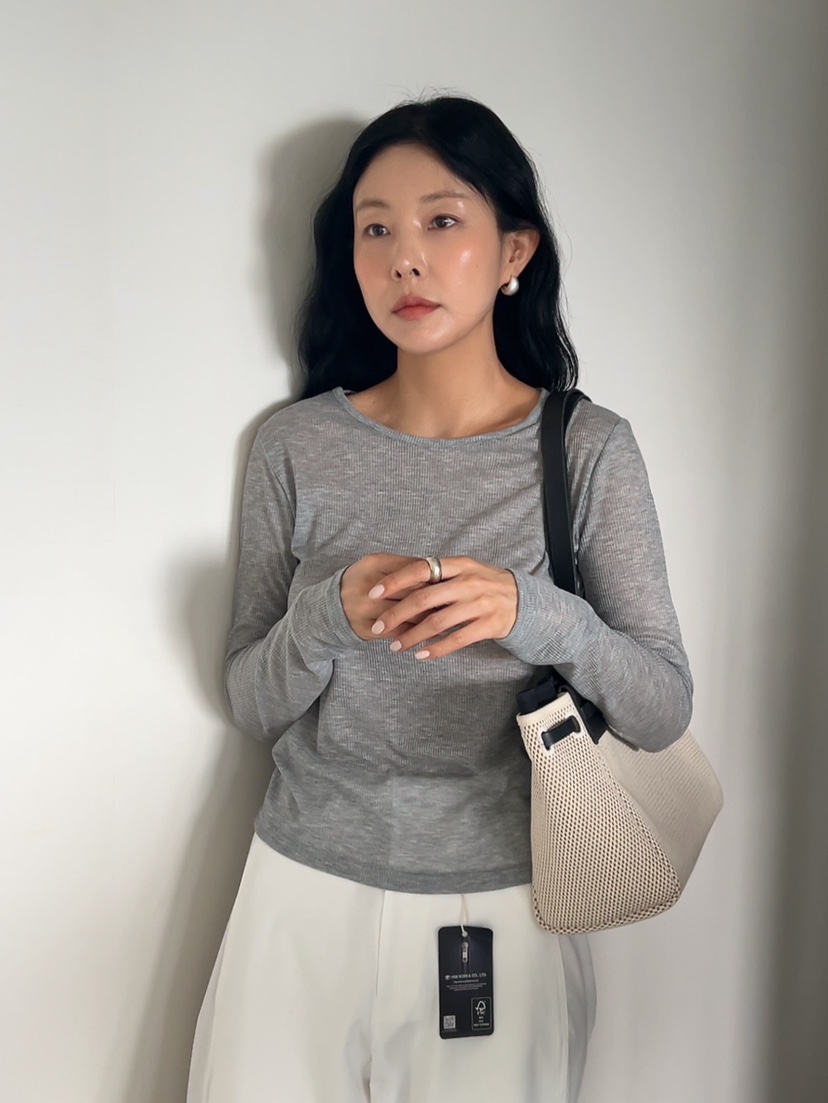 MILUI直郵韓國代購㊣女裝新款推薦時尚熱賣25春夏休閑長袖T恤MILUI長袖T恤